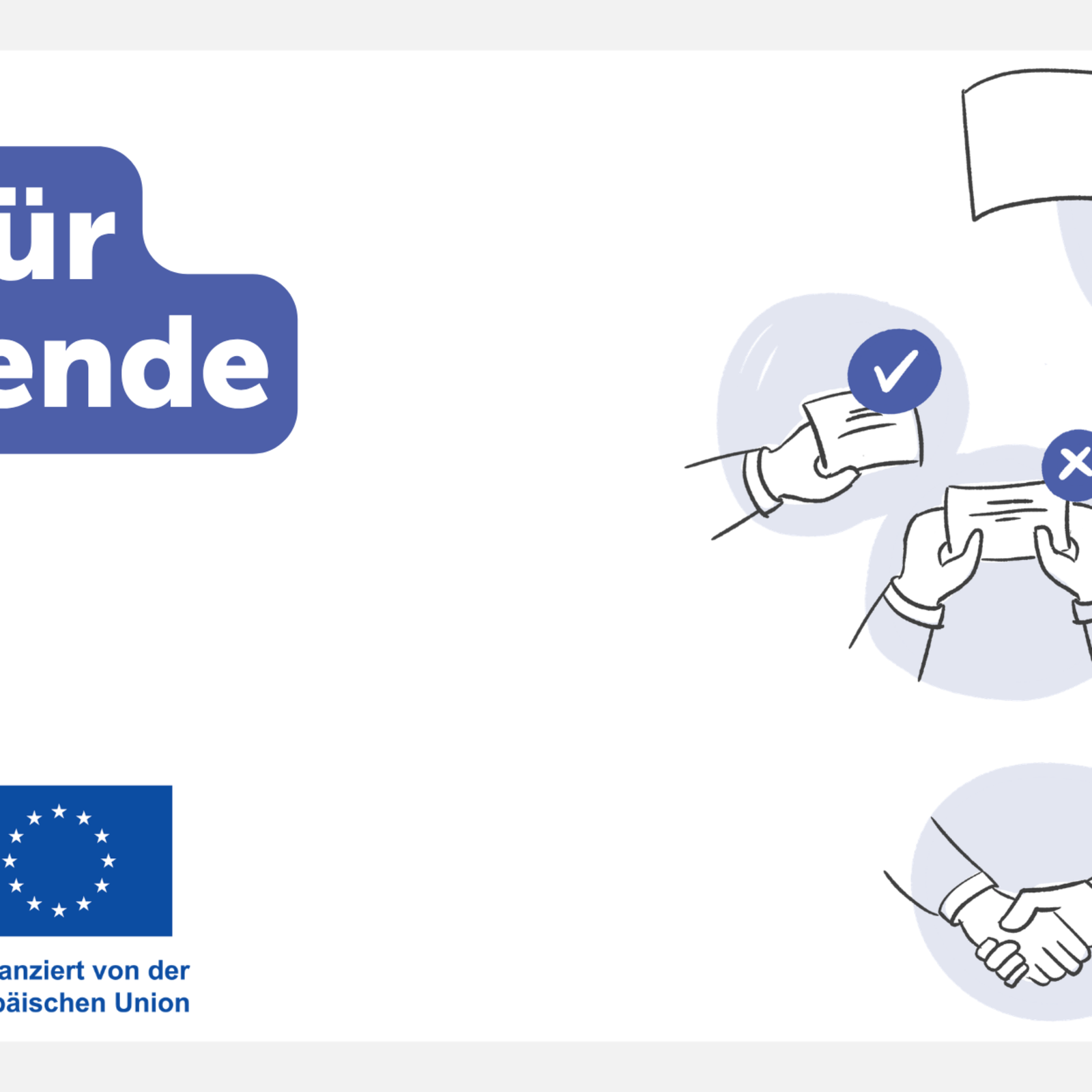 Header – Wissensbereich für Gründungsberatende (Perspektive: Selbstständigkeit für Migrantinnen und Migranten) Header-Banner der Initiative „Perspektive: Selbstständigkeit für Migrantinnen und Migranten“ für den Wissensbereich für Gründungsberatende mit EU-Logo.